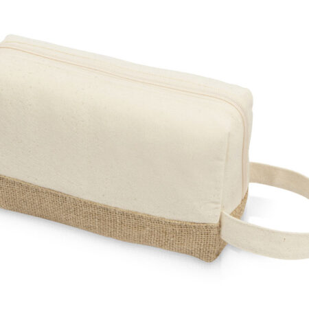Косметичка «Jute» с ручкой из хлопка и джута